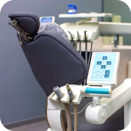 Dental chair close-up